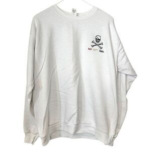Bucs Booty Tampa Acre8 Apparel Skull Graphic Crew Neck Fleece Pullover Sweatshir